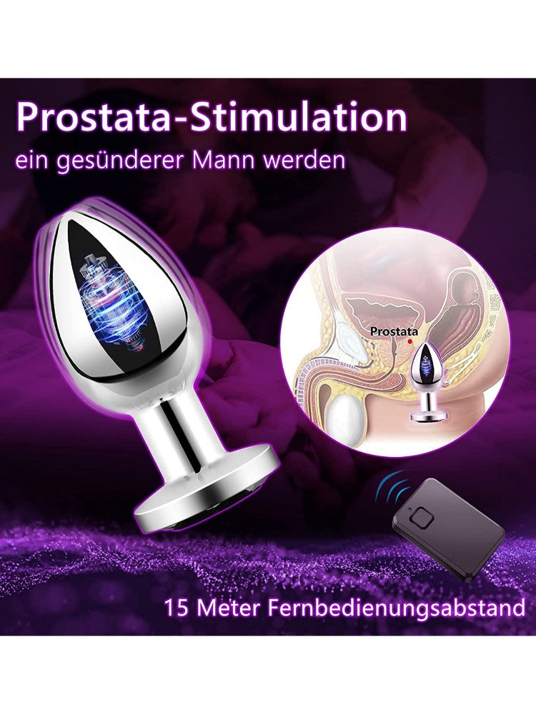 Ultimate Remote-Control Vibrating Anal Plug – 10-Mode Pleasure Beads for Intense Satisfaction